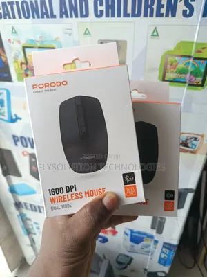 Porodo 2-in-1 Wireless Bluetooth Mouse - Pd-Wm24bt-Bk