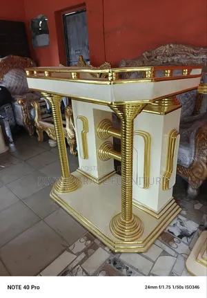 Gold Chrome Church Pulpit