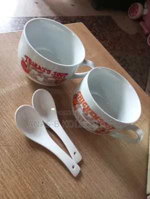 Soup Mug With Spoons