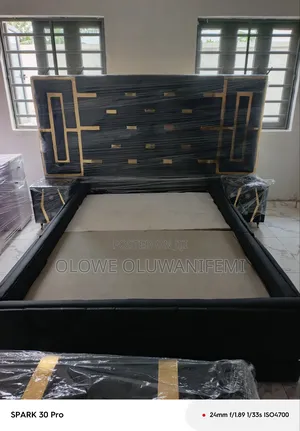 Super Luxury 6 by 6 Bedframe With Leather