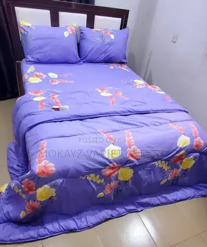 Purple Flowery Bedding Set (6by6)