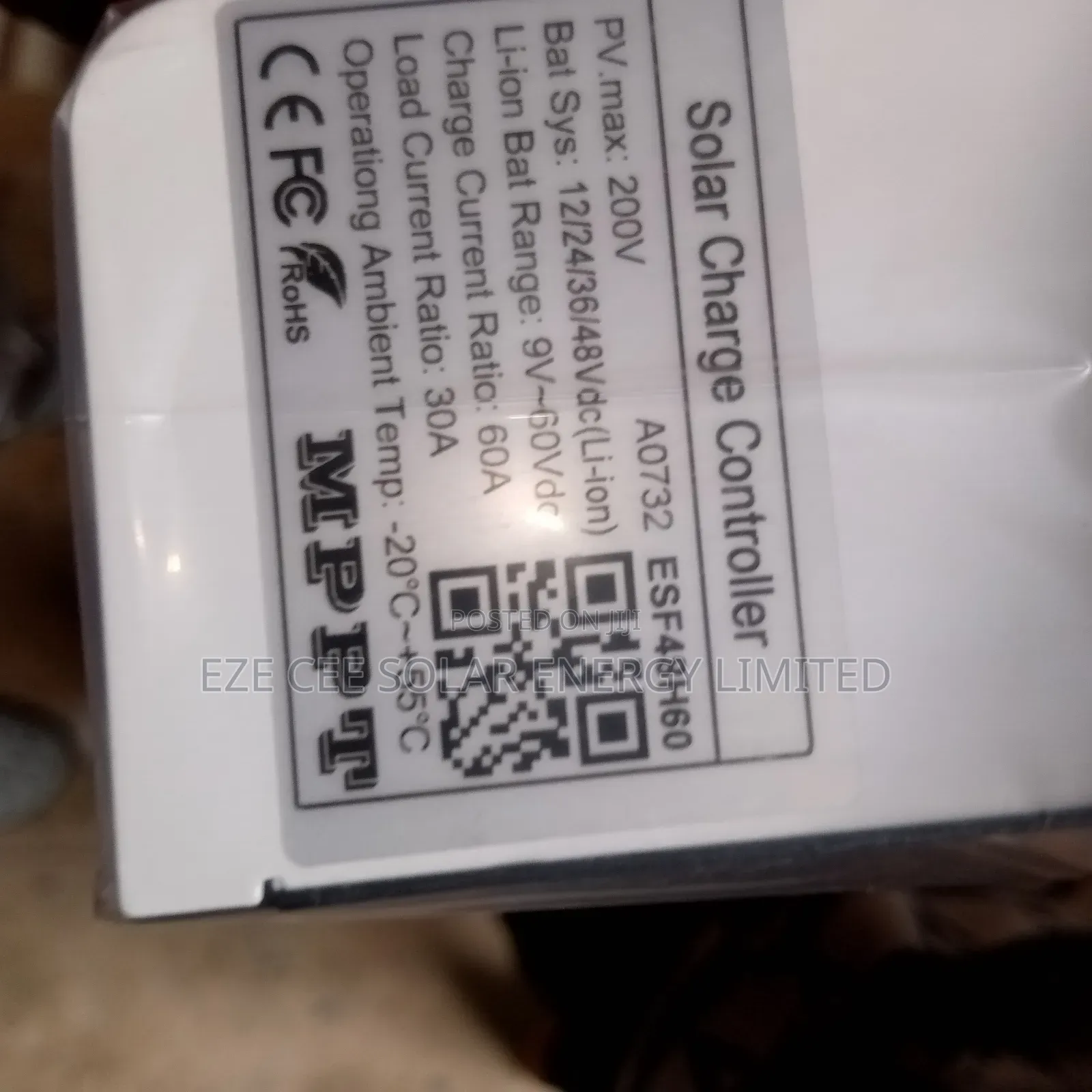 60ahms Mppt Solar Charge Controller