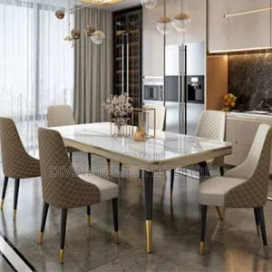 Dining Ser With Table and 6 Chairs