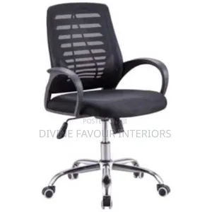 Mesh Office Swivel Chair - Black