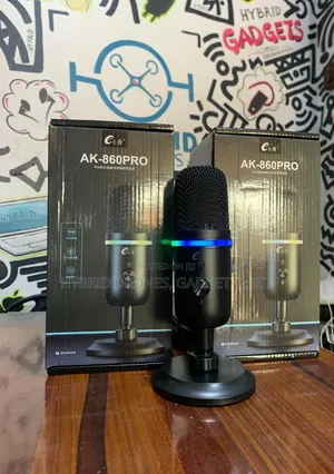 Ak 860 Gaming Microphone Condenser for Content Podcast