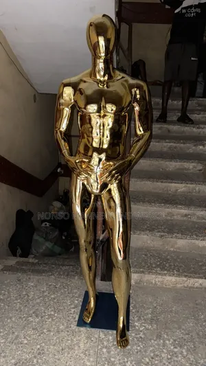 Gold Male Chrome Mannequin