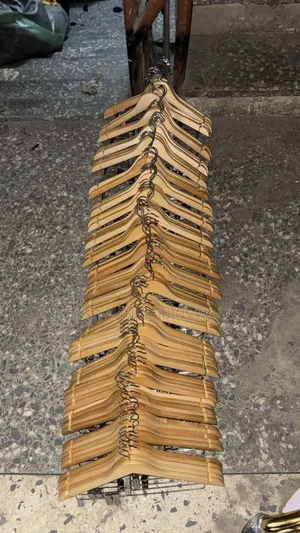 Packs Of Wooden Clip Cloth Hangers