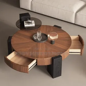 Wooden Center Table With Stool
