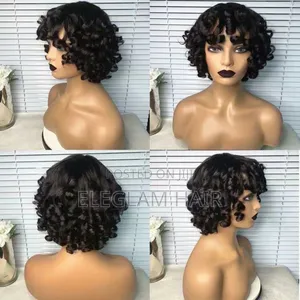 Double Drawn Fringe Bouncy Wig