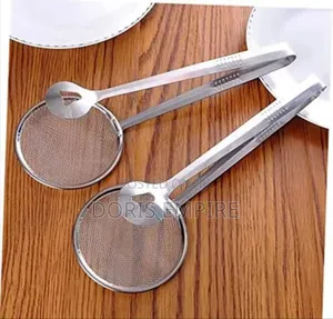 Innovative" Stainless Steel 2-in-1 Frying Food Strainer