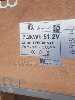 Felicity Lithium 7.2kwh Lithium Battery