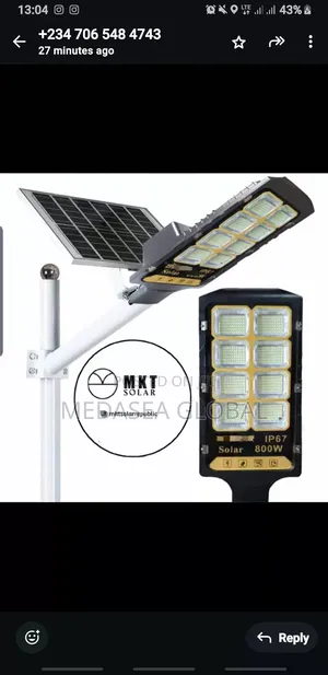 800w Cast Solar Street Light