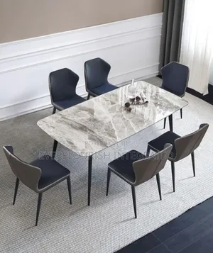 Marble/Granite Dining Table by 6 Chairs