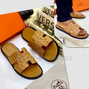 Original Crocodile-Skinned Hermès Slides