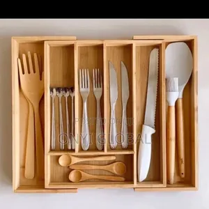 Big Size Wooden Cutlery Organizer