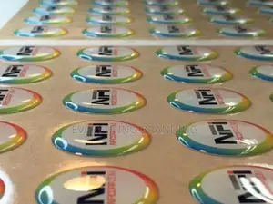 Custom Dome Label Sticker for Product Branding Moq 100pcs