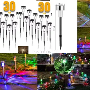 60pcs Multi-Color Solar Lights for Endless Garden Ambiance