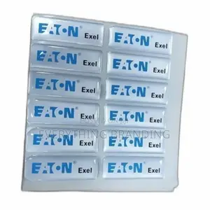3d Dome Machine Labels Equipment Branding Stickers