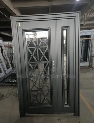 4ft by 7ft French Glass Gray Series 022