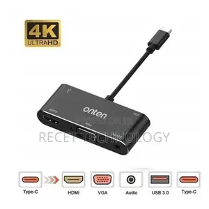 Onten Otn-9573s Usb-C to Hdmi/Vga/Audio Hub 