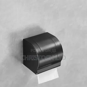 Covered Black Tissue Paper Holder