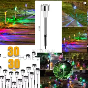 Complete Garden Transformation: 60 Multi-Color Solar Lights