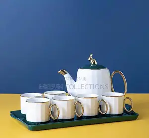 Luxury Ceramic Teapot With Tea Cups/ Coffee Set