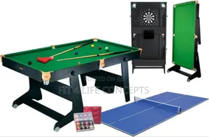 Foldable 3in1 Snooker Table 6feet