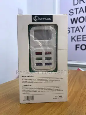 Shplus Sh-a5005 6-port Usb Fast Charger – Type-c Cord