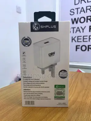 Shplus Sh-a4002 120w Ultra-fast Charger – Type-c + Usb