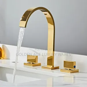 Gold Deck Tap (Wide Spread Faucet)