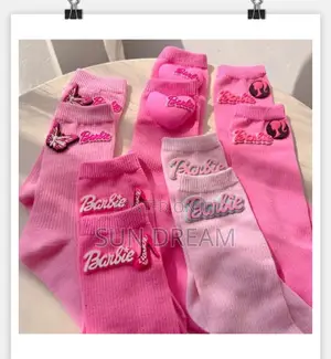 Girl Pink Barbie Socks Quality Socks