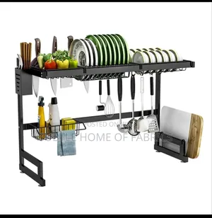 Over-the-Sink Multifunctional Dish Drying Rack