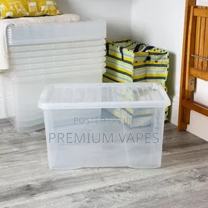 Wham 60 Litres Crystal Clear Plastic Box and Lid