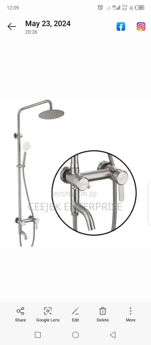 304 Anti Rust Standing Shower