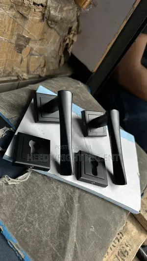 Security Door Matt Black Seperate Door Lock