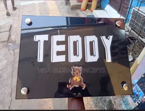 16/12 Teddy Black Acrylic Plastic Frame