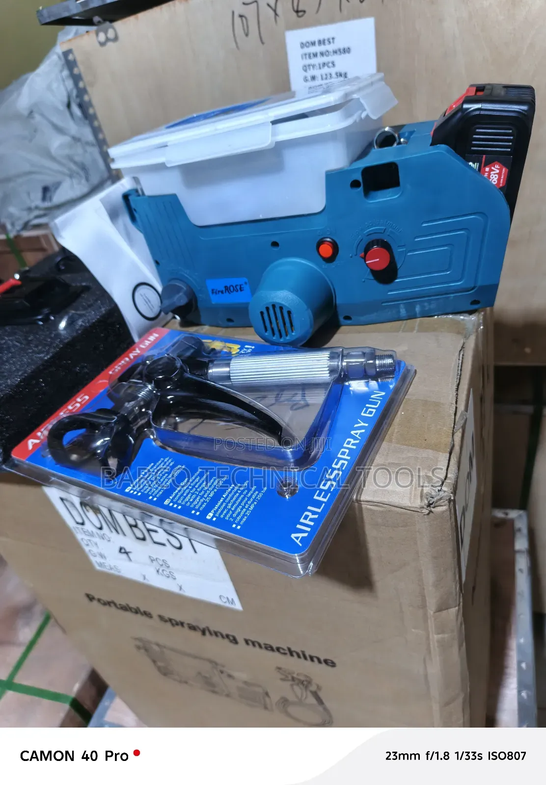 Battery Airless Spray Machine