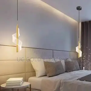 Nordic Spiral Led Pendant Lights Bedside Hanging Lamp Indoor