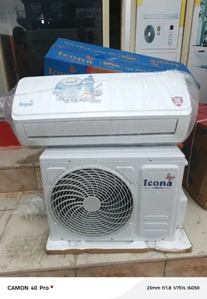 New Icona Ac 1.5hp Inverter Split Copper + Kits
