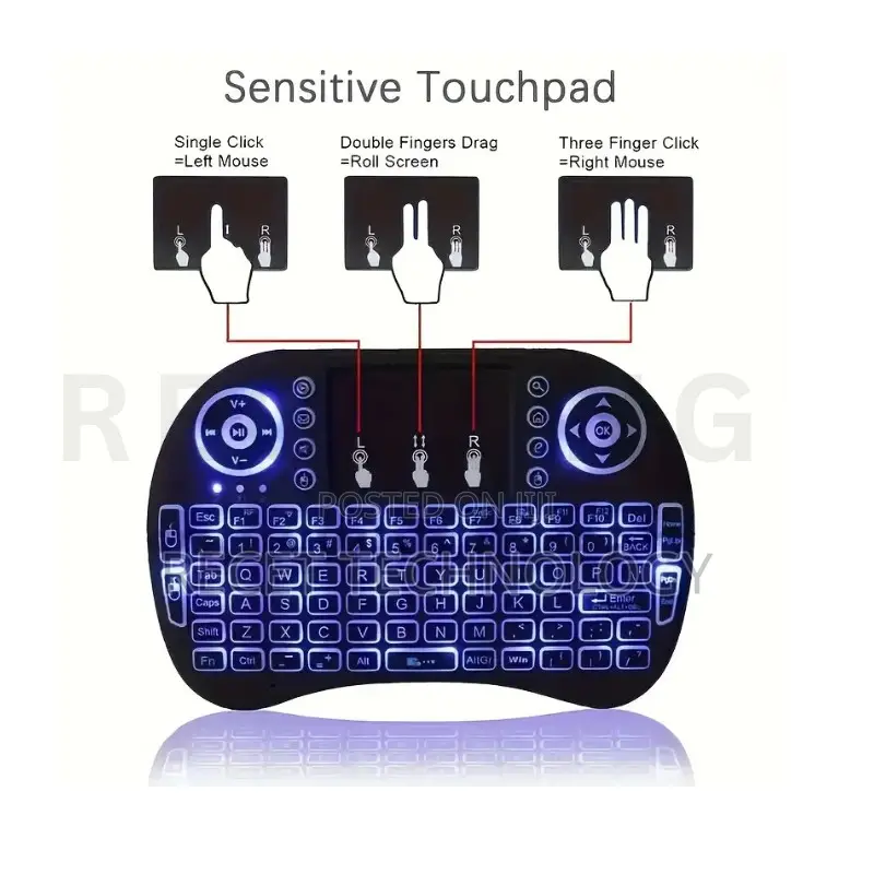 Mini Wireless Keyboard With Air Mouse Touchpad