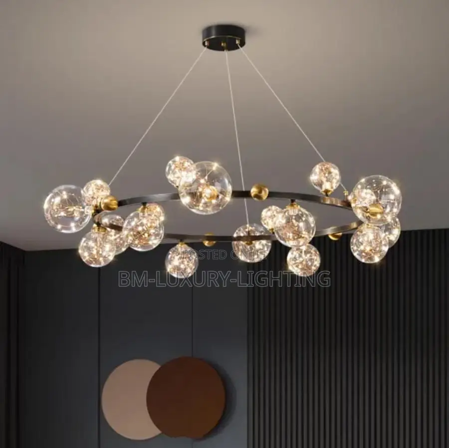 Modern Creative Chandelier Circle Lights