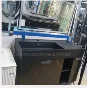 Luxury Masters Bathroom Marble Cabinet Basin.