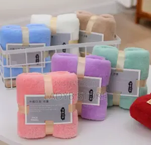1pc Small Fluffy 35x75cm Towel