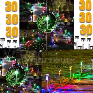Nightfall's Canvas: 180pcs Multi-Color Garden Solar Lights
