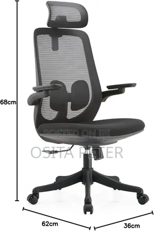New Office Chair Designed, Black Color the Back Is Net
