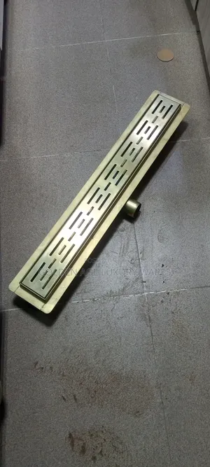Gold 60cm Side Outlet Floor Drain