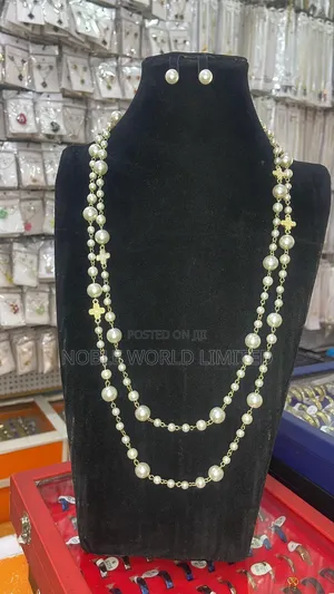 Long Pearl White Necklaces