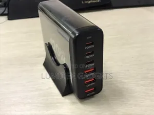 120w 3-C+3-Usb Multi Port Desktop Fast Charger