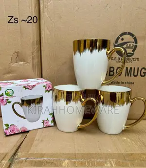 Ceramic Gold Mug Cup
